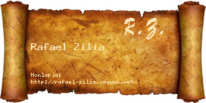 Rafael Zilia névjegykártya